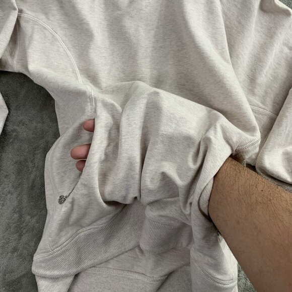 Lululemon Sweatshirt Womens 6 Gray Rest Day Pullover Gym Sweater Athleisure - Picture 6 of 8